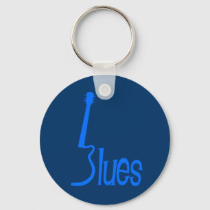 Porte-clés Bleus de guitare