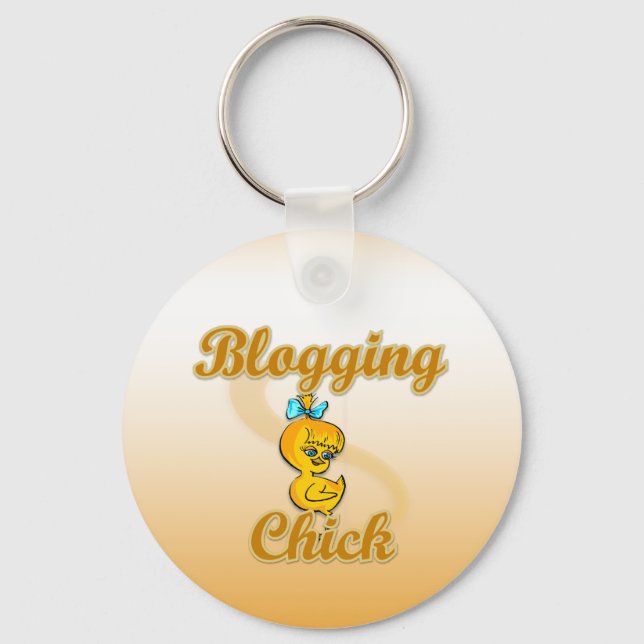 Porte-clés Blogging Chick (Recto)