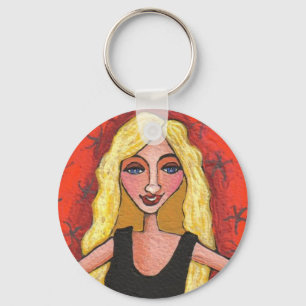 Porte-clés Blonde impertinente - porte - clé