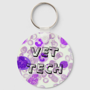 PORTE-CLÉS BLOOD SMEAR KEYCHAIN FOR VET TECHS