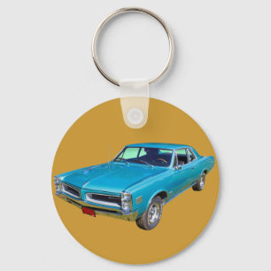 Porte-clés Blue 1966 Pontiac Le Mans Muscle Car