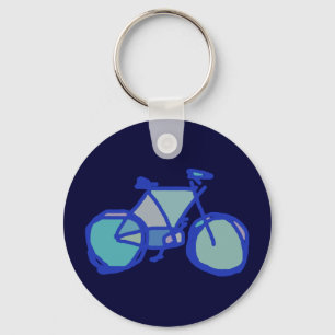 Porte-clés blue bicycle