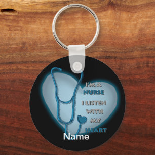 Porte-clés Blue Heart Nurse custom