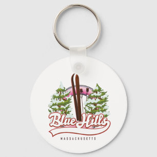 Porte-clés Blue Hills Massachusetts logo Ski