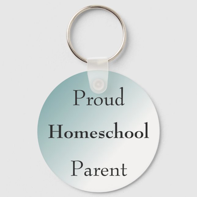 Porte-clés Blue Ombre Homeschool parent (Recto)