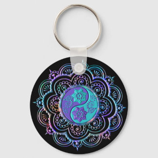 Porte-clés Blue & Purple Mandala