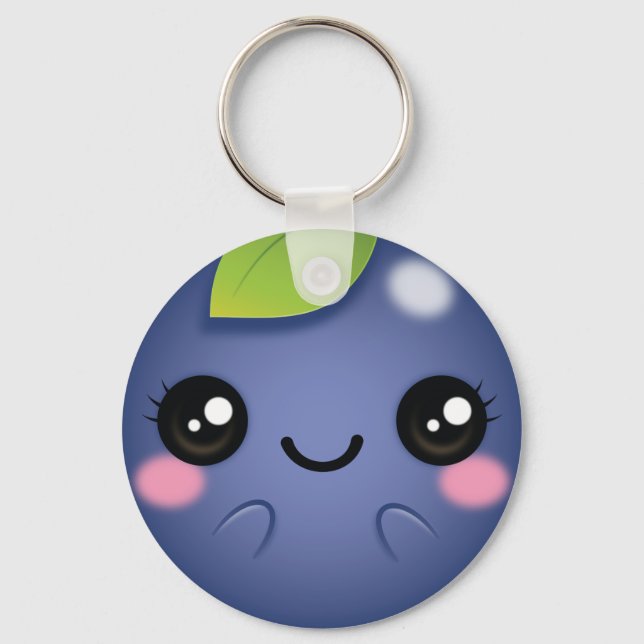 Porte-clés Blueberry de Kawaii (Recto)