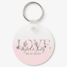 Blush rose Gradient Love Girl Fête des mariées