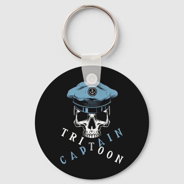 Porte-clés Boating Tritoon Captain Flatboat Life Pontoon For  (Recto)