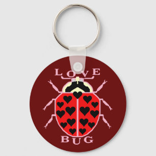 Porte-clés Bogue de Saint Valentin Ladybug