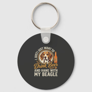 Porte-clés Boire Bière Beagle Chien Bière Artisanale Bouteill