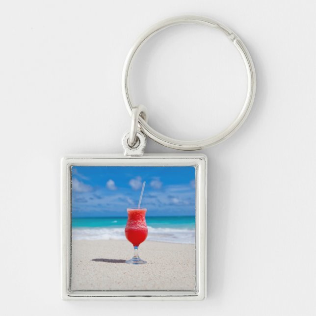 Porte-clés Boire Sur Le porte - clé De Plage (Devant)