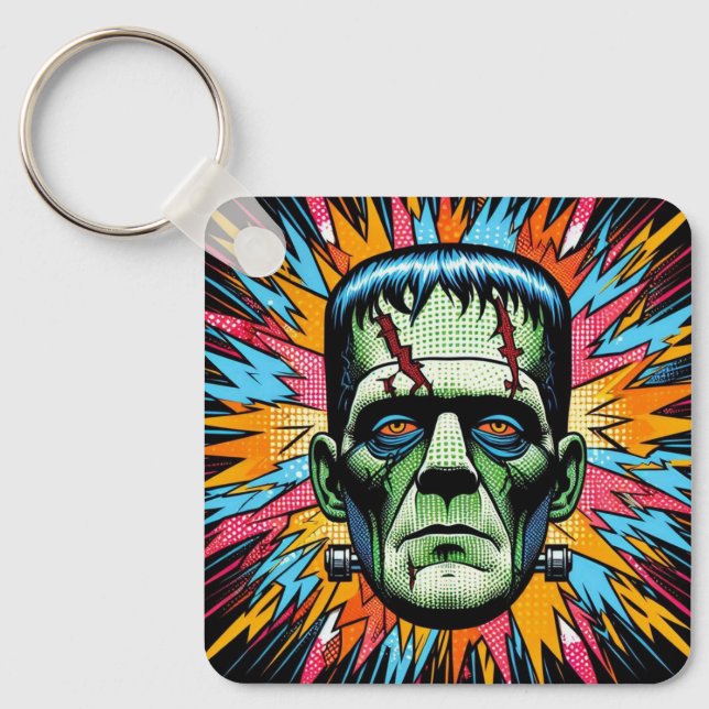 Porte-clés "Bold Frankenstein" Aluminum Keychain (Recto)