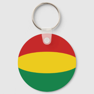 Porte-clés Bolivie Porte - clé du drapeau Fisheye