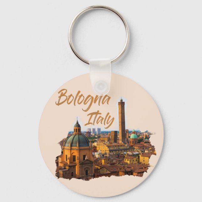 Porte-clés Bologne Italie : Centre historique (Recto)