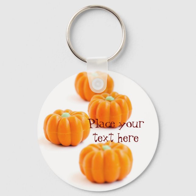 Porte-clés Bonbons citrouilles d'Halloween (Recto)