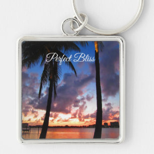 Porte-clés Bonheur parfait - coucher du soleil dans West Palm