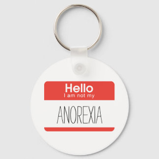 Porte-clés Bonjour Je Ne Suis Pas Mon Porte - clé Anorexia