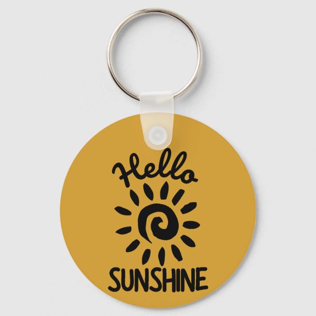 Porte-clés Bonjour Sunshine (Recto)