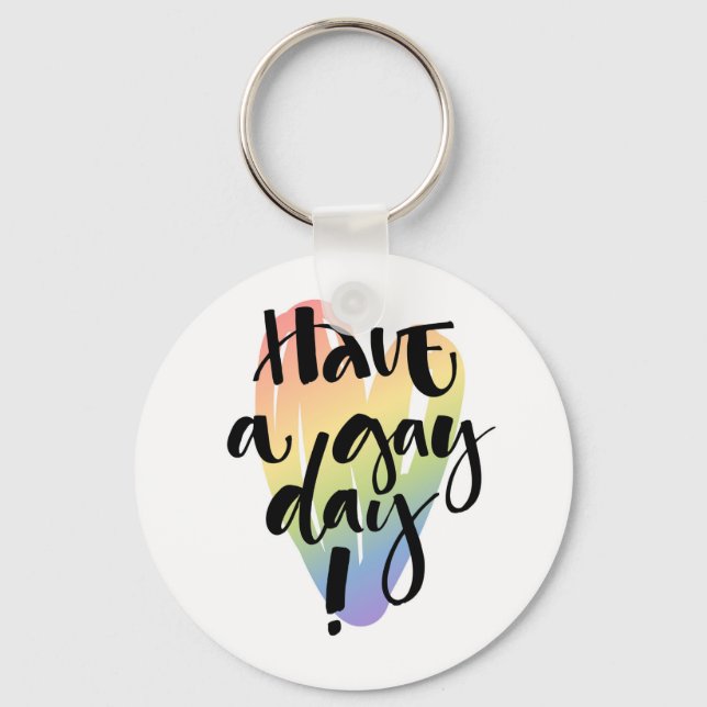 Porte-clés Bonne Journée Gay (Recto)