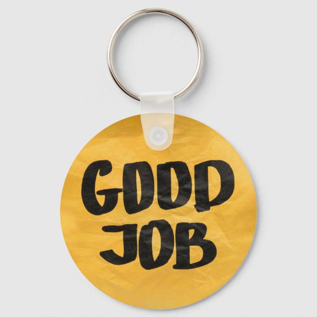 Porte-clés Bonne reconnaissance du travail Louange positive p (Recto)