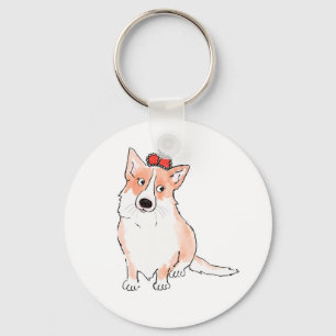 Porte-clés Bonnet de touche de bouton Royal corgi