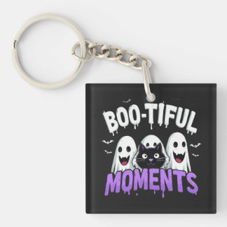 Porte-clés Boo-Tiful Moments Cute Halloween Ghosts and Bats