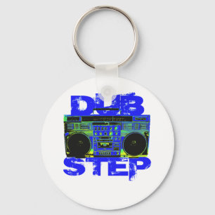 Porte-clés Boombox bleu Dubstep
