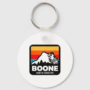 Porte-clés Boone North Carolina Ski Snowboard Famille Tr
