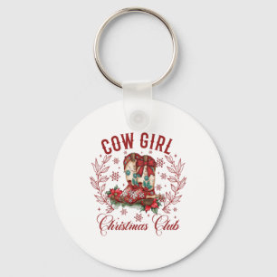 Porte-clés Boots de fille Coquette Xmas Bow Western Howdy Chr