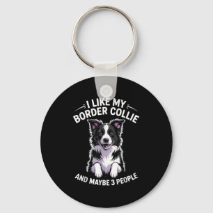 Porte-clés Bordure Collie Design Pour Hommes Femmes Enfants F