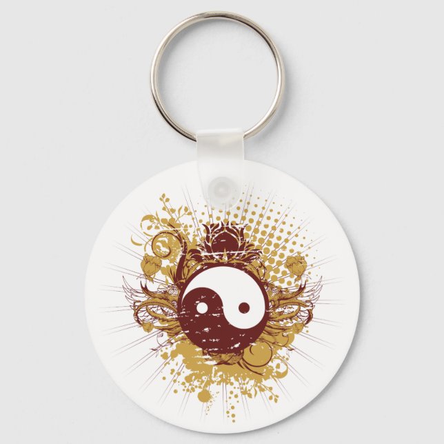 Porte-clés Bordure urbaine Yin Yang (Recto)