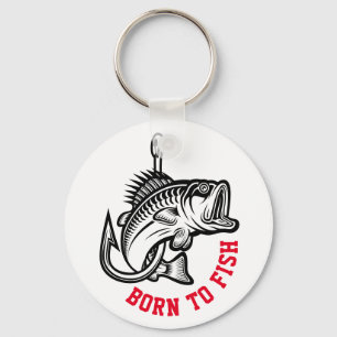 Porte-clés Born To Fish