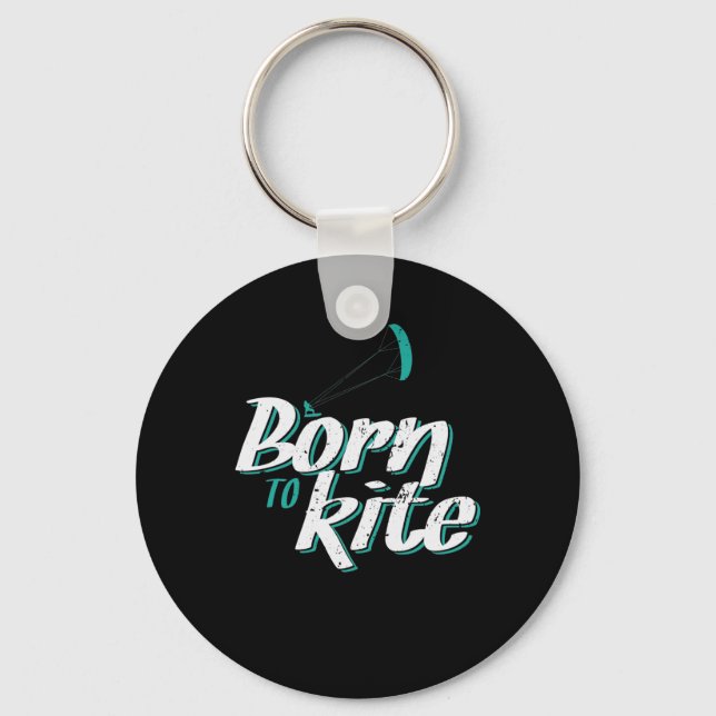 Porte-clés Born to kite (Recto)
