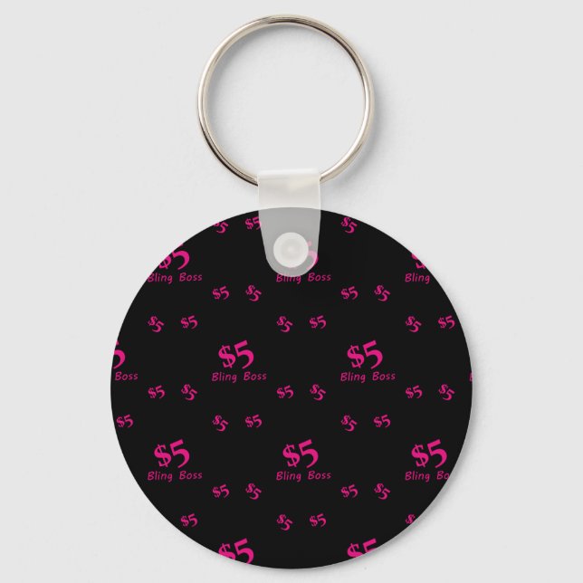 Porte-clés Boss à billes de cinq dollars (Recto)