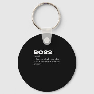 Porte-clés Boss Funny Définition Joyeux Boss's Day