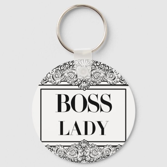 Porte-clés Boss Lady - Citation positive (Recto)