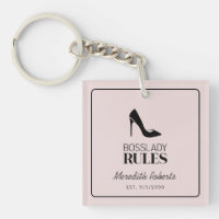 Boss Lady Stiletto Logo Blush Personnalisé