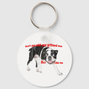 Porte-clés Boston chaud Terrier