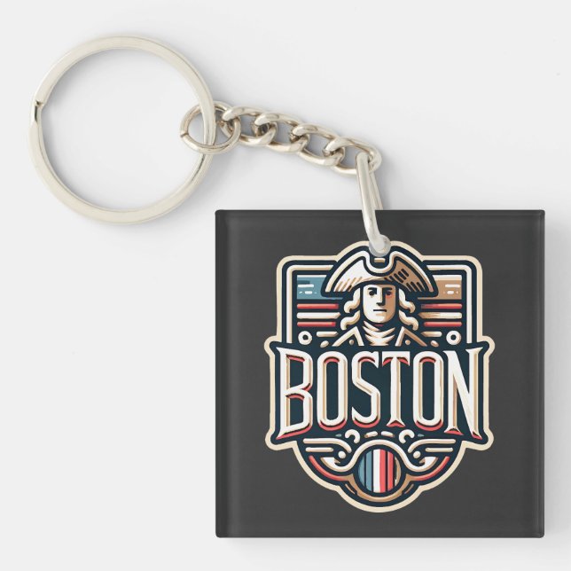 Porte-clés Boston Massachusetts Paul Revere (Devant)