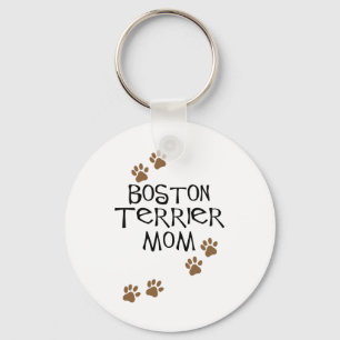 Porte-clés Boston Terrier Maman