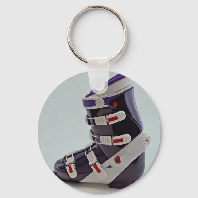 Porte-clés Botte de ski colorée (Recto)