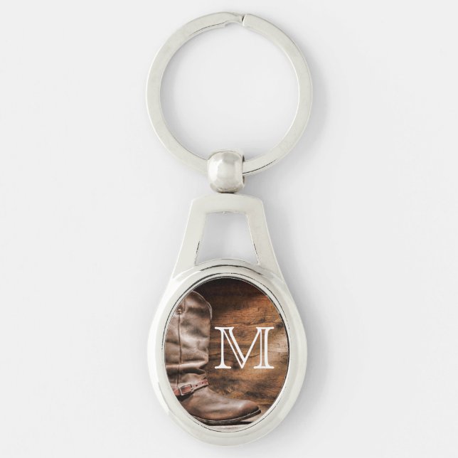 Porte-clés Botte de vache Boots Spur Country Rope Porte - clé (Devant)