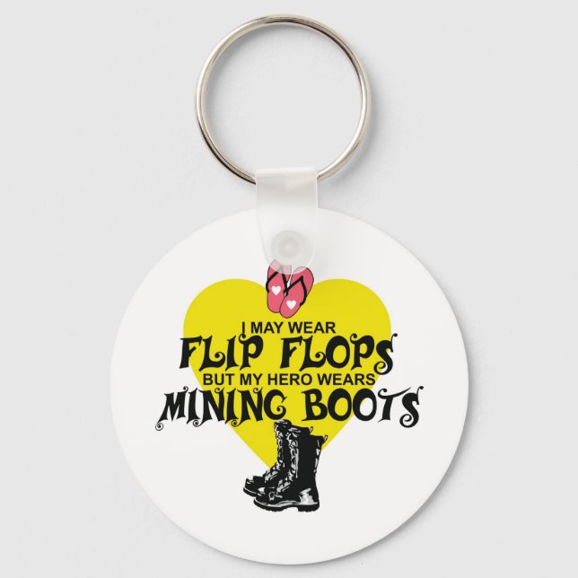 PORTE-CLÉS BOTTES MINIÈRES (Recto)