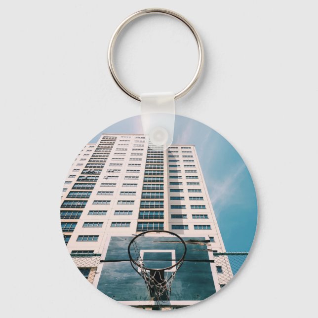 Porte-clés Boucle de basket-ball cool (Recto)