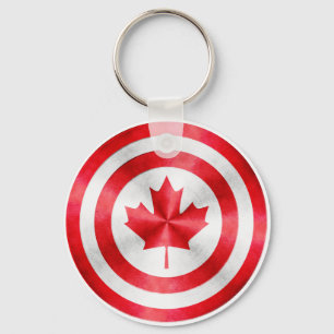 Porte-clés Bouclier de héros de capitaine Canada