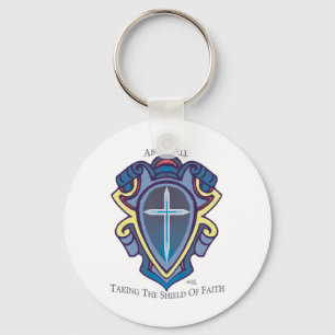 Porte-clés Bouclier de porte - clé de foi