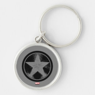 Porte-clés Bouclier Grunge Captain America
