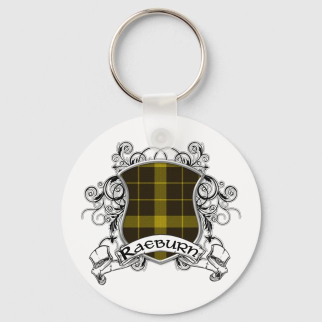 Porte-clés Bouclier Tartan Raeburn (Recto)