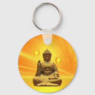 Porte-clés Bouddha d'or